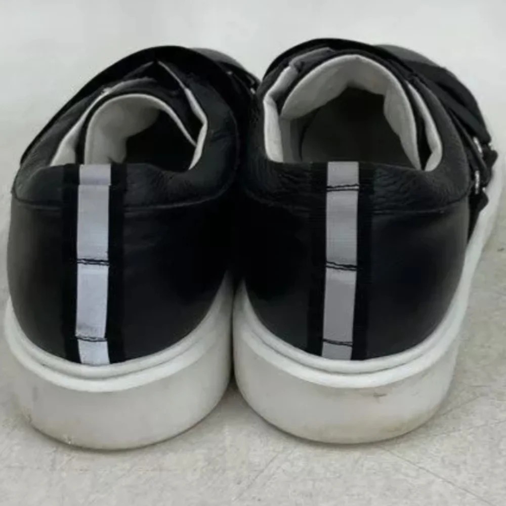 LES HOMMES Low-Top Logo-Strap Men's Sneakers Size 8 Like New MSRP $435